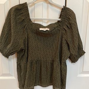 Loft peplum top